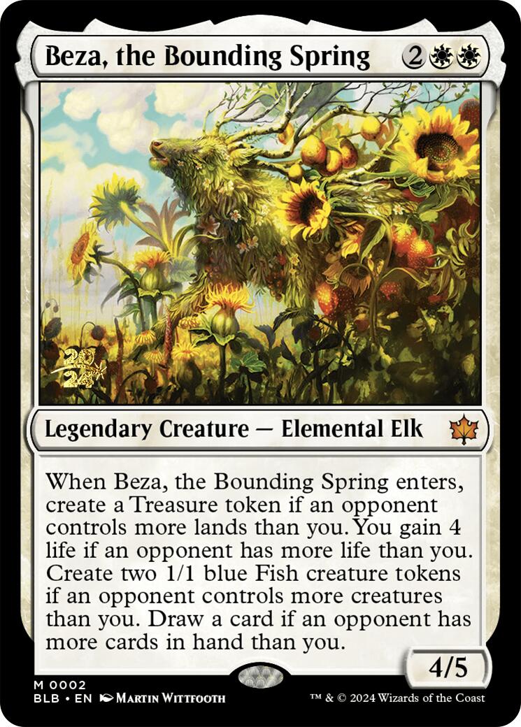 Beza, the Bounding Spring [Bloomburrow Prerelease Promos] | RetroPlay Games