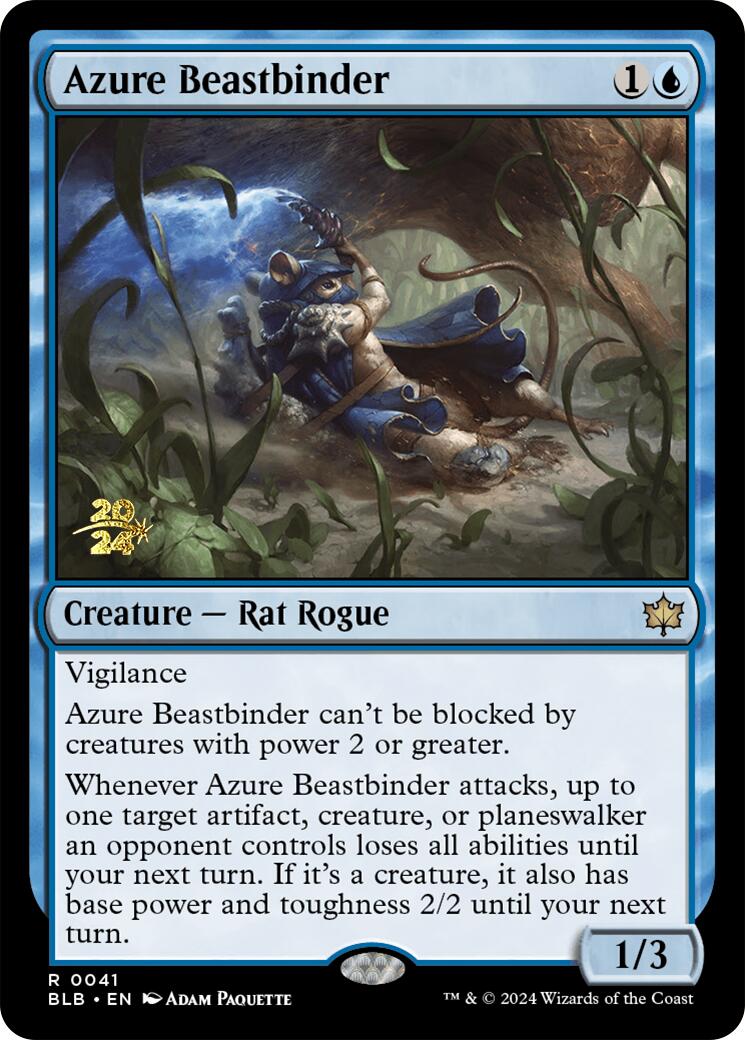 Azure Beastbinder [Bloomburrow Prerelease Promos] | RetroPlay Games