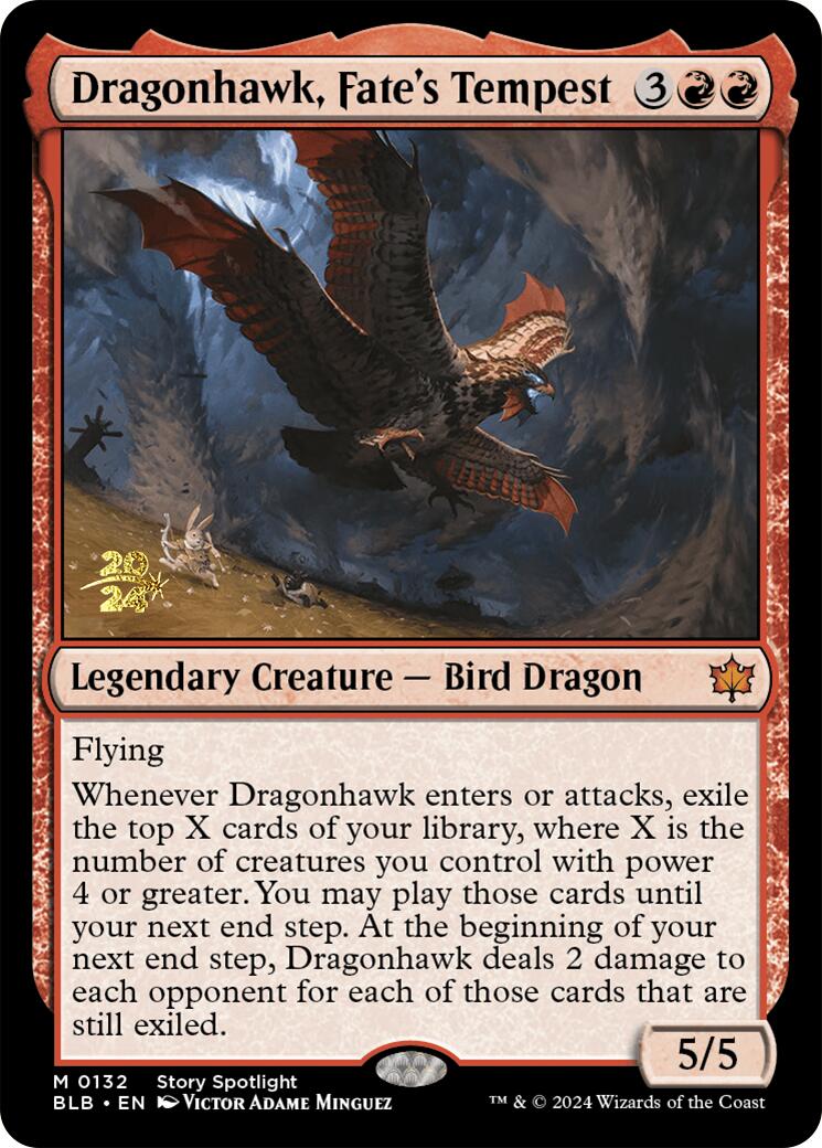 Dragonhawk, Fate's Tempest [Bloomburrow Prerelease Promos] | RetroPlay Games