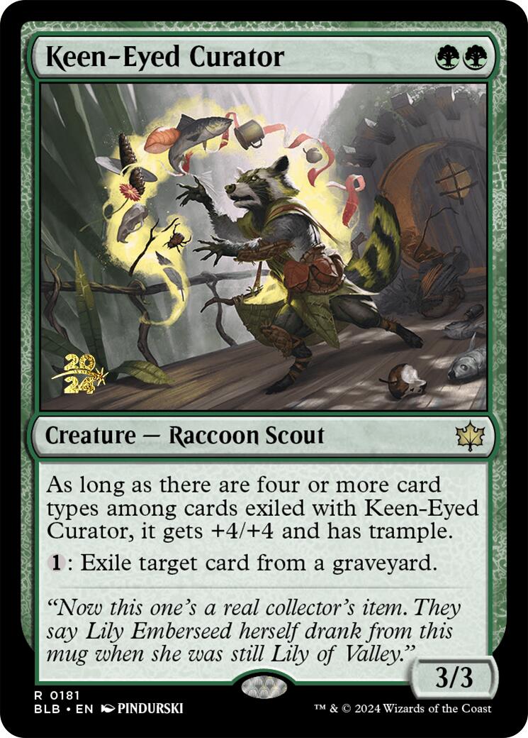 Keen-Eyed Curator [Bloomburrow Prerelease Promos] | RetroPlay Games