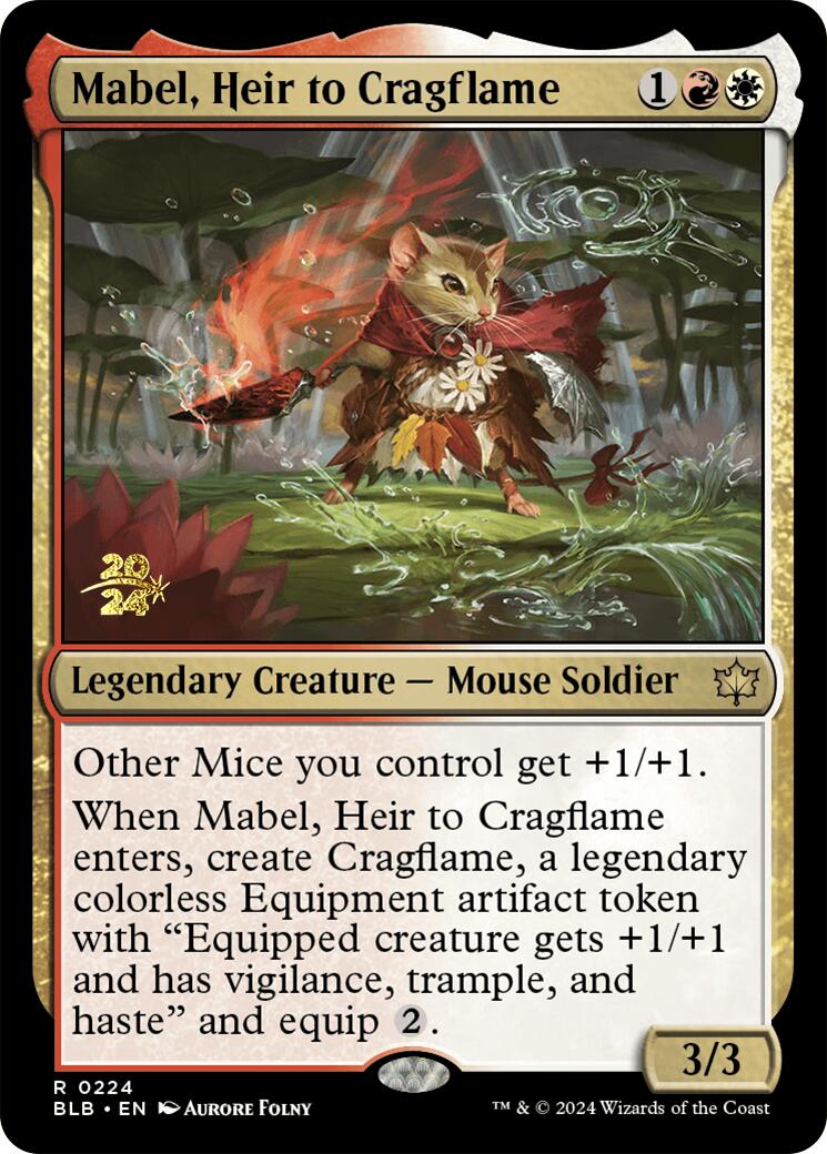 Mabel, Heir to Cragflame [Bloomburrow Prerelease Promos] | RetroPlay Games