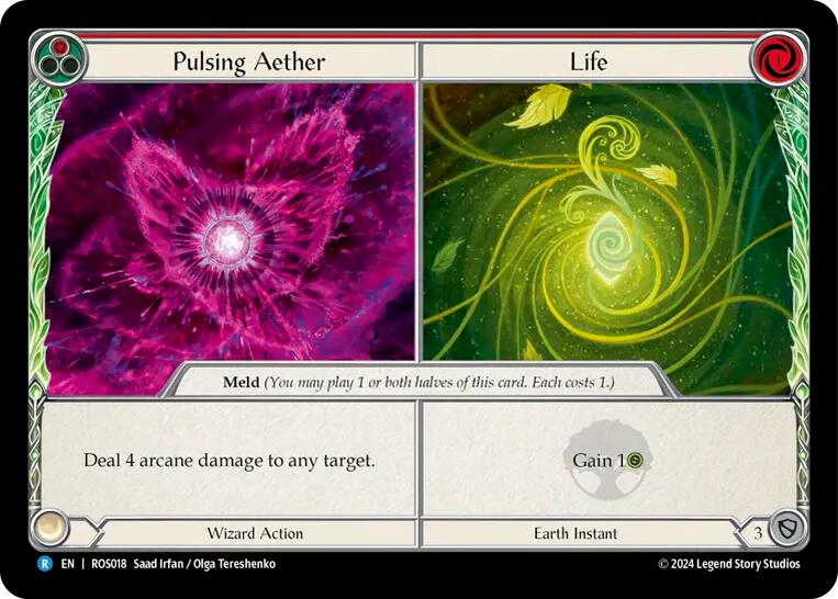 Pulsing Aether // Life [ROS018] (Rosetta)  Rainbow Foil | RetroPlay Games