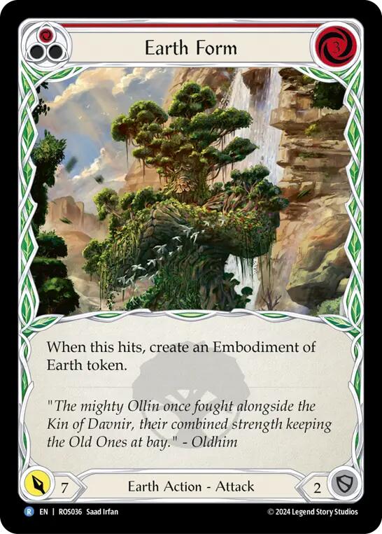 Earth Form (Red) [ROS036] (Rosetta)  Rainbow Foil | RetroPlay Games