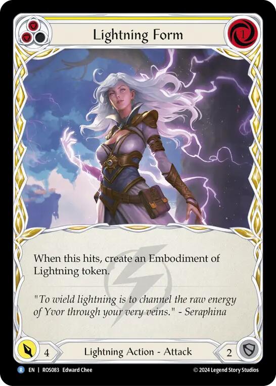 Lightning Form (Yellow) [ROS083] (Rosetta)  Rainbow Foil | RetroPlay Games