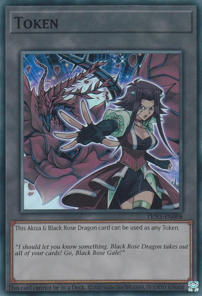 Token: Akiza & Black Rose Dragon [TKN5-EN008] Super Rare | RetroPlay Games