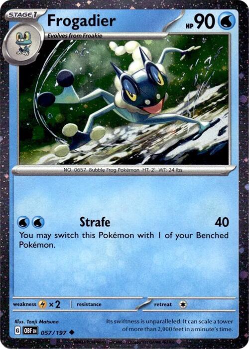 Frogadier (057/197) (Cosmos Holo) [Scarlet & Violet: Obsidian Flames] | RetroPlay Games
