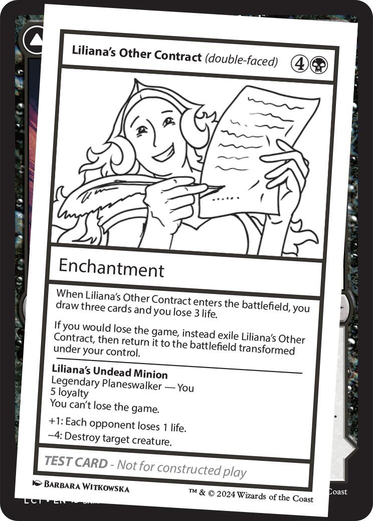 Liliana's Other Contract (double-faced) [Mystery Booster 2 Playtest Cards] | RetroPlay Games