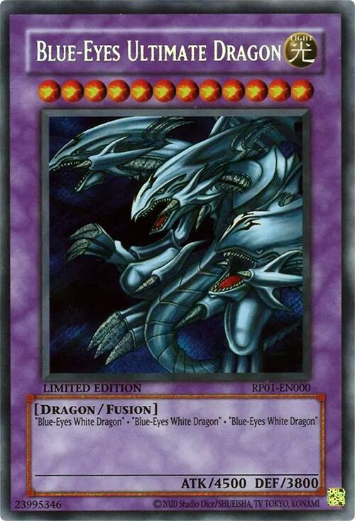 Blue-Eyes Ultimate Dragon [RP01-EN000] Secret Rare | RetroPlay Games