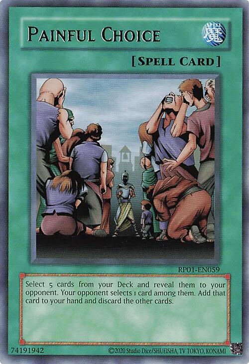 Painful Choice [RP01-EN059] Rare | RetroPlay Games