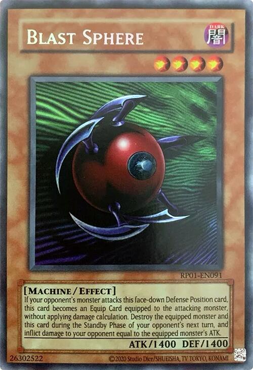 Blast Sphere [RP01-EN091] Secret Rare | RetroPlay Games