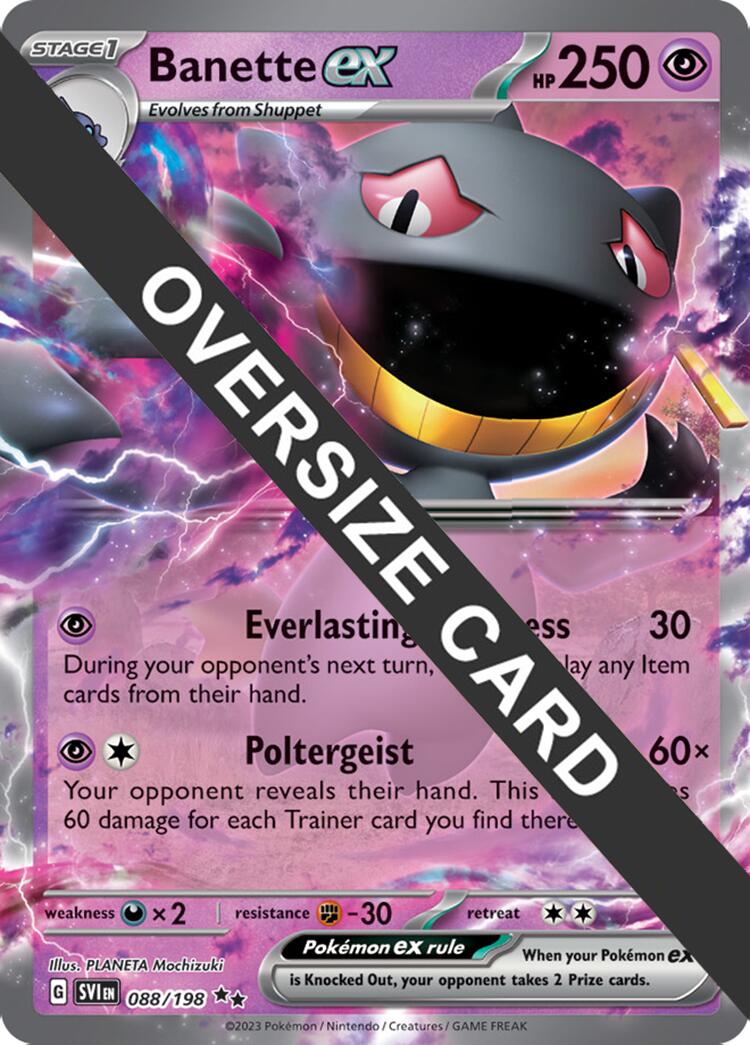 Banette ex (088) (Jumbo Card) [Scarlet & Violet: Base Set] | RetroPlay Games