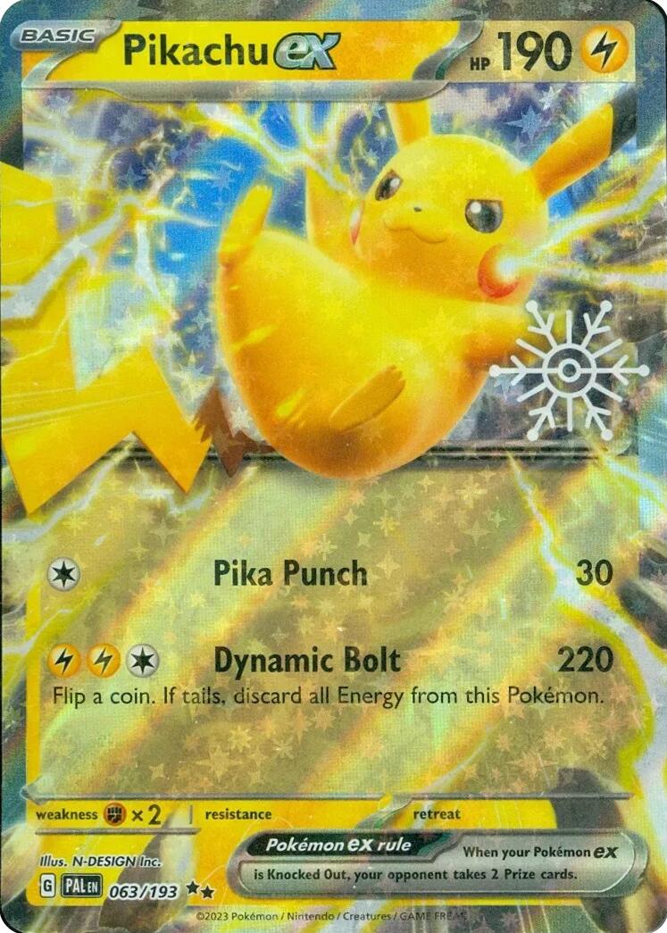 Pikachu ex (063/193) (Holiday Calendar) [Miscellaneous Cards] | RetroPlay Games