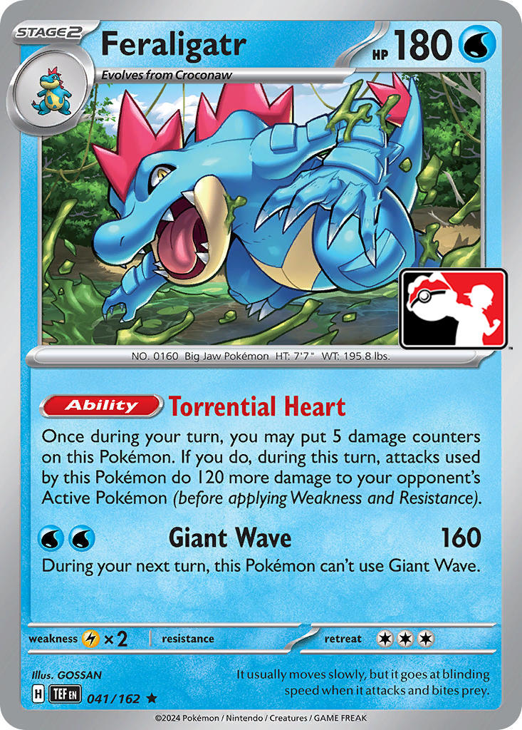 Feraligatr (041/162) [Prize Pack Series Five] | RetroPlay Games