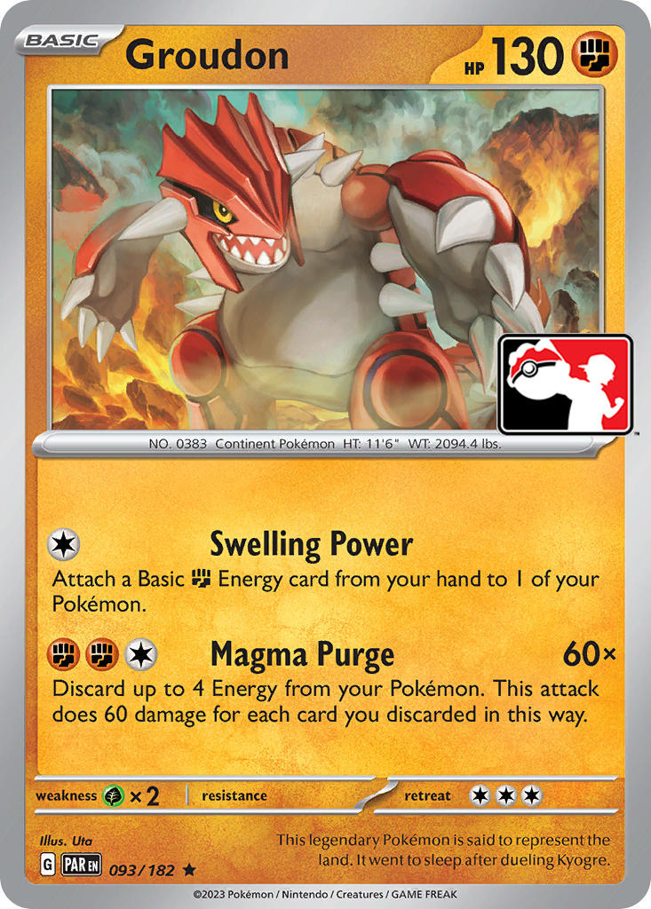 Groudon (093/182) [Prize Pack Series Five] | RetroPlay Games