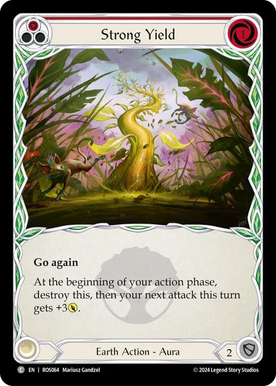Strong Yield (Red) [ROS064] (Rosetta)  Rainbow Foil | RetroPlay Games