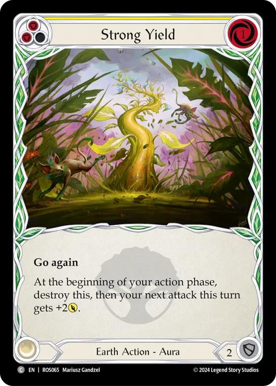 Strong Yield (Yellow) [ROS065] (Rosetta)  Rainbow Foil | RetroPlay Games