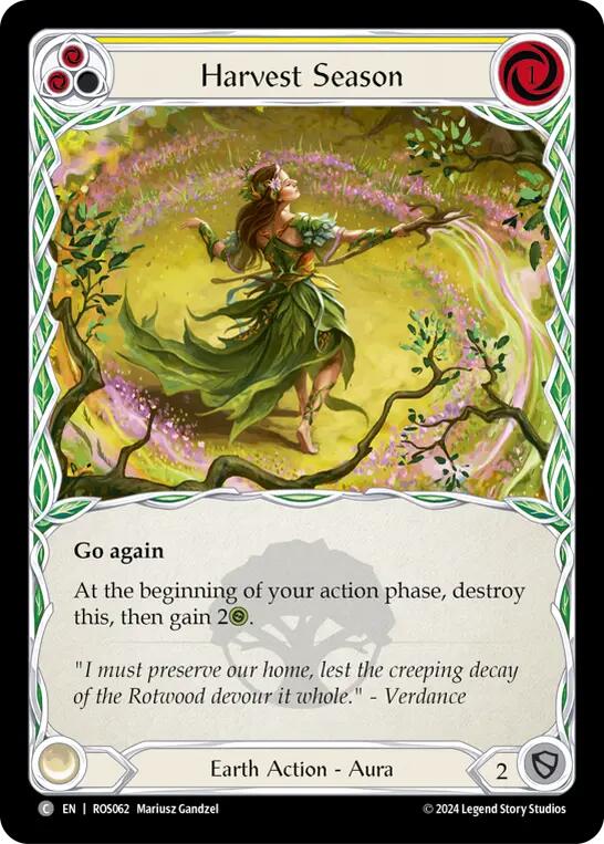 Harvest Season (Yellow) [ROS062] (Rosetta)  Rainbow Foil | RetroPlay Games