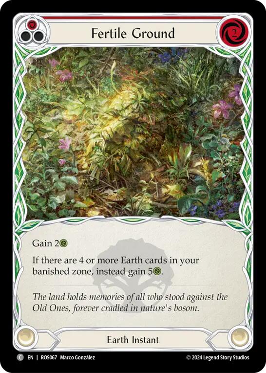 Fertile Ground (Red) [ROS067] (Rosetta)  Rainbow Foil | RetroPlay Games