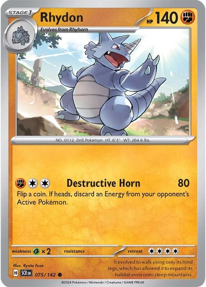 Rhydon (075/142) [Scarlet & Violet: Stellar Crown] | RetroPlay Games