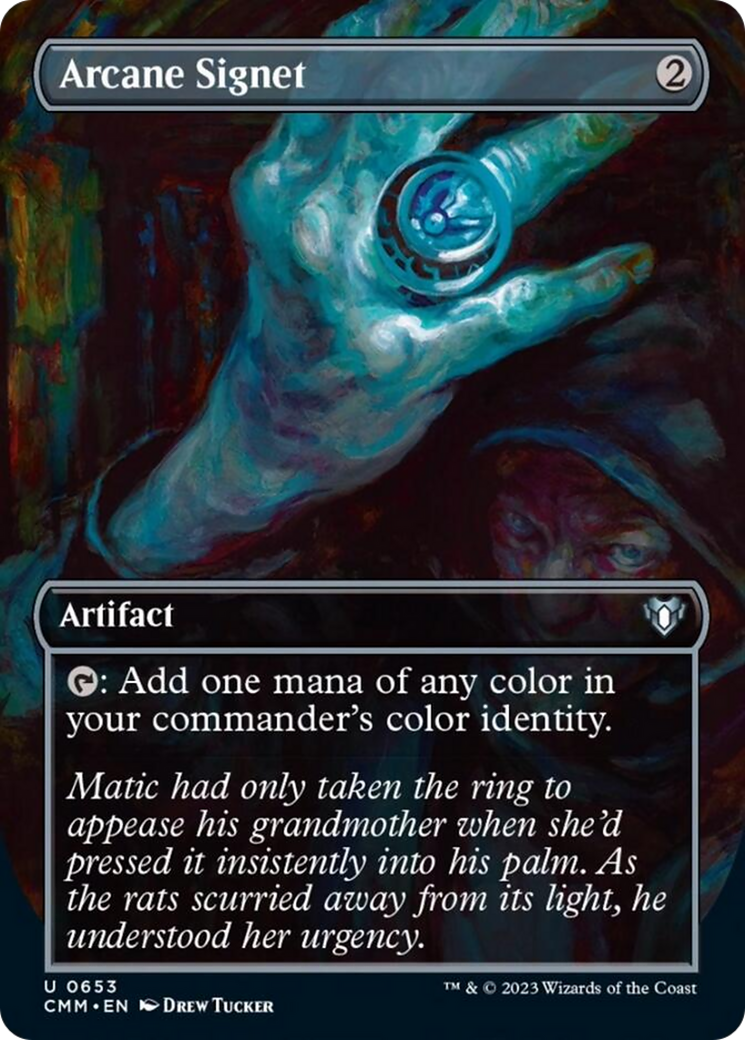 Arcane Signet (Borderless Alternate Art) [Commander Masters] | RetroPlay Games