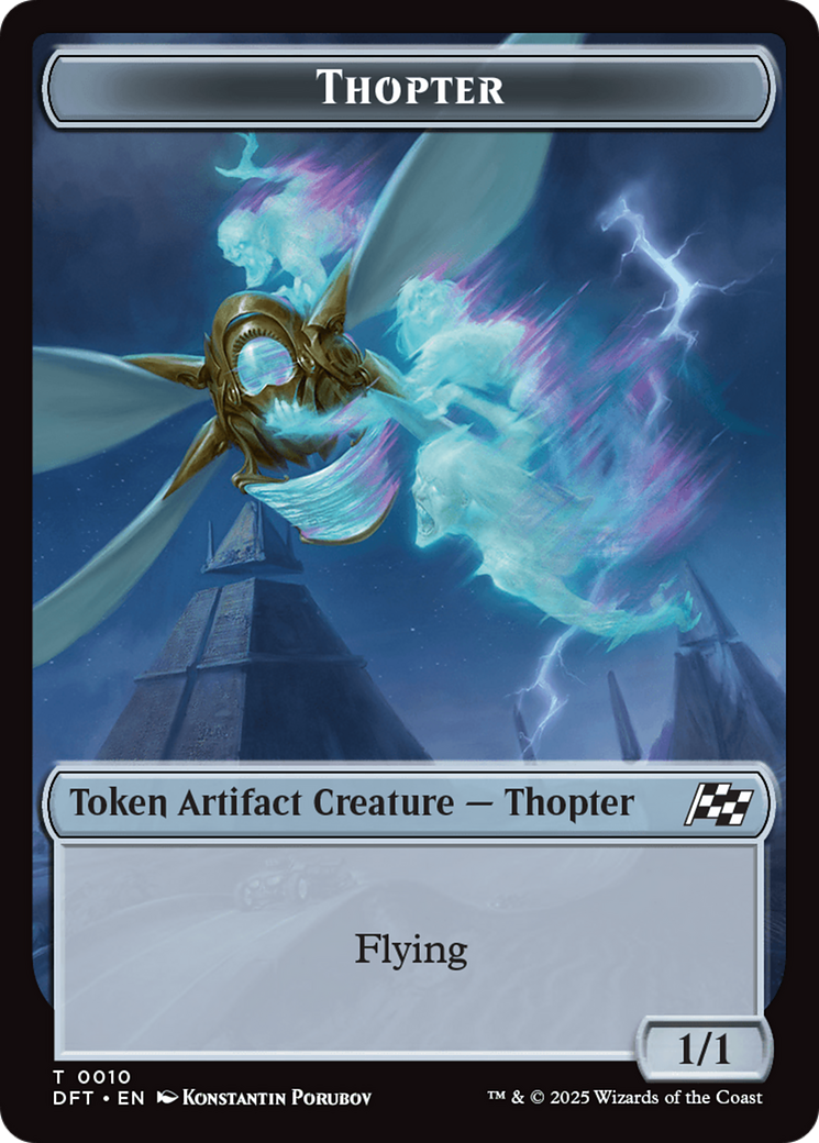 Cat // Thopter (0010) Double-Sided Token [Aetherdrift Tokens] | RetroPlay Games