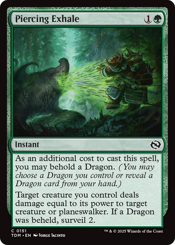 Piercing Exhale [Tarkir: Dragonstorm] | RetroPlay Games