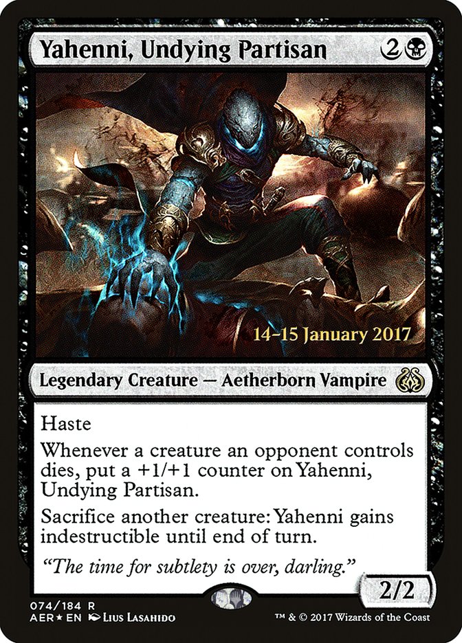 Yahenni, Undying Partisan [Aether Revolt Prerelease Promos] | RetroPlay Games