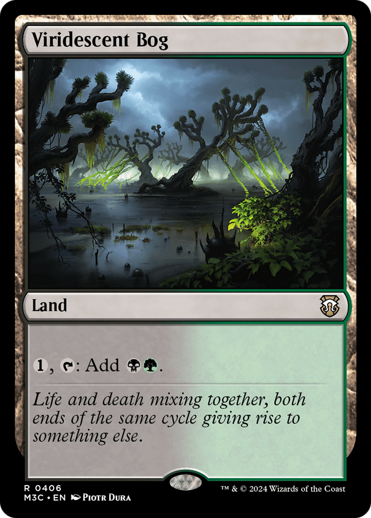 Viridescent Bog (Ripple Foil) [Modern Horizons 3 Commander] | RetroPlay Games