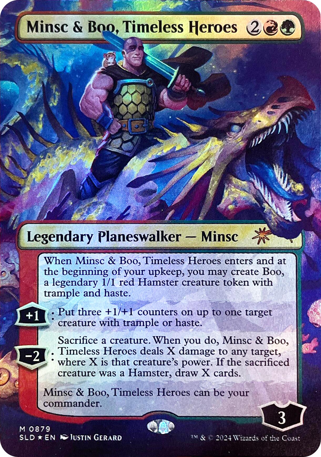Minsc & Boo, Timeless Heroes (Rainbow Foil) [Secret Lair Drop Series] | RetroPlay Games