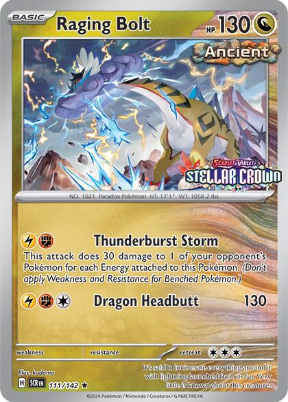 Raging Bolt (111/142) (Cosmo Holo - Best Buy Exclusive) [Miscellaneous Cards] | RetroPlay Games