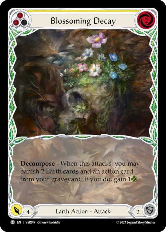 Blossoming Decay (Yellow) [VER017] (Rosetta Verdance Blitz Deck) | RetroPlay Games