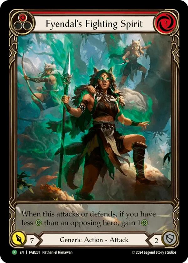 Fyendal's Fighting Spirit (Red) [FAB261] (Promo)  Rainbow Foil | RetroPlay Games