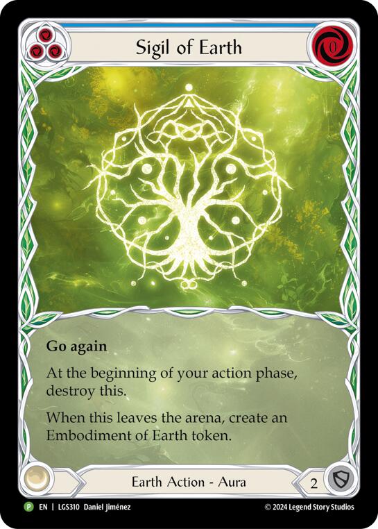 Sigil of Earth (Extended Art) [LGS310] (Promo)  Rainbow Foil | RetroPlay Games