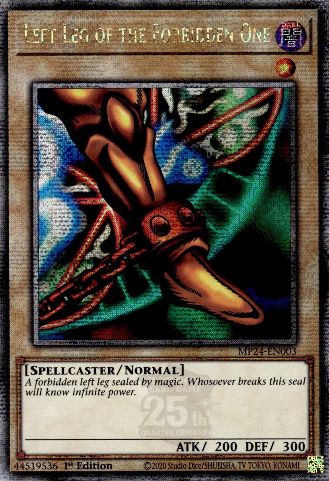 Left Leg of the Forbidden One [MP24-EN003] Quarter Century Secret Rare | RetroPlay Games