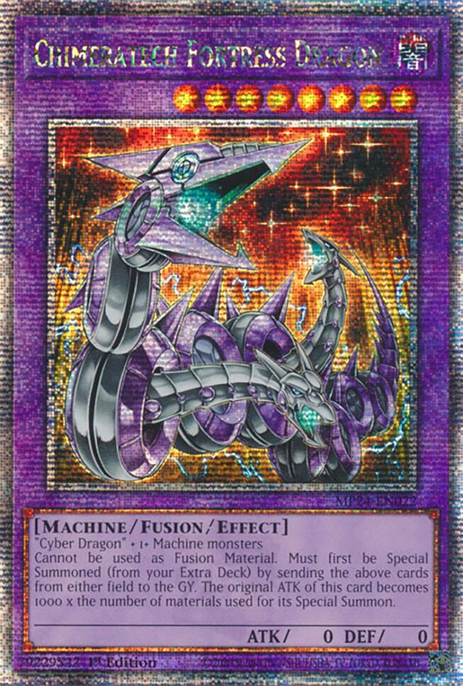 Chimeratech Fortress Dragon [MP24-EN022] Quarter Century Secret Rare | RetroPlay Games