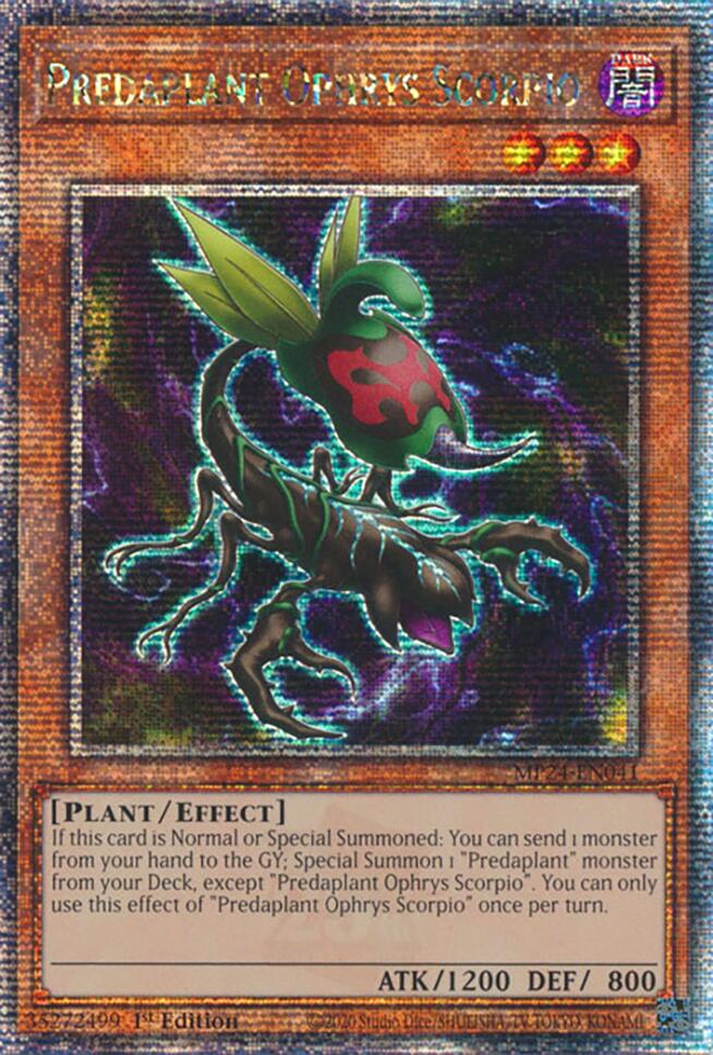 Predaplant Ophrys Scorpio [MP24-EN041] Quarter Century Secret Rare | RetroPlay Games