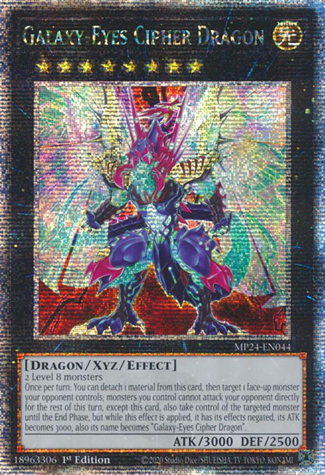 Galaxy-Eyes Cipher Dragon [MP24-EN044] Quarter Century Secret Rare | RetroPlay Games