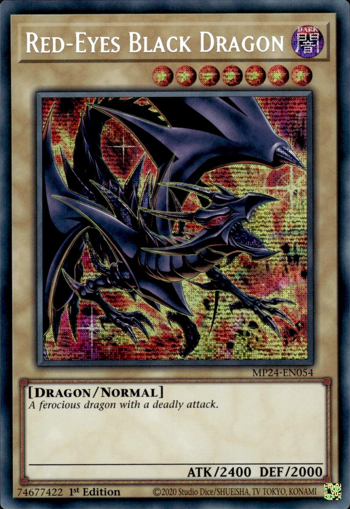 Red-Eyes Black Dragon (Alternate Art) [MP24-EN054] Prismatic Secret Rare | RetroPlay Games