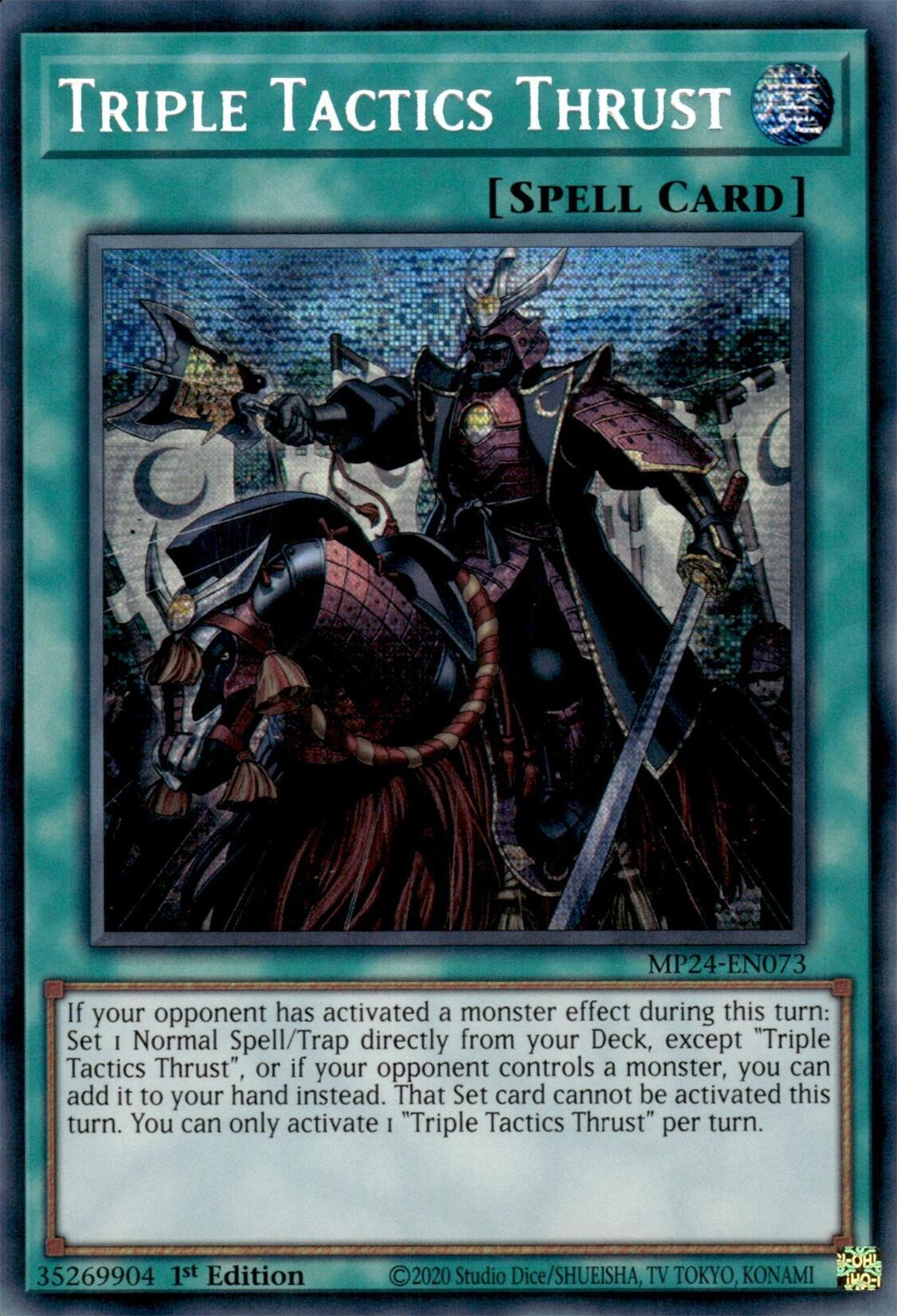 Triple Tactics Thrust [MP24-EN073] Prismatic Secret Rare | RetroPlay Games