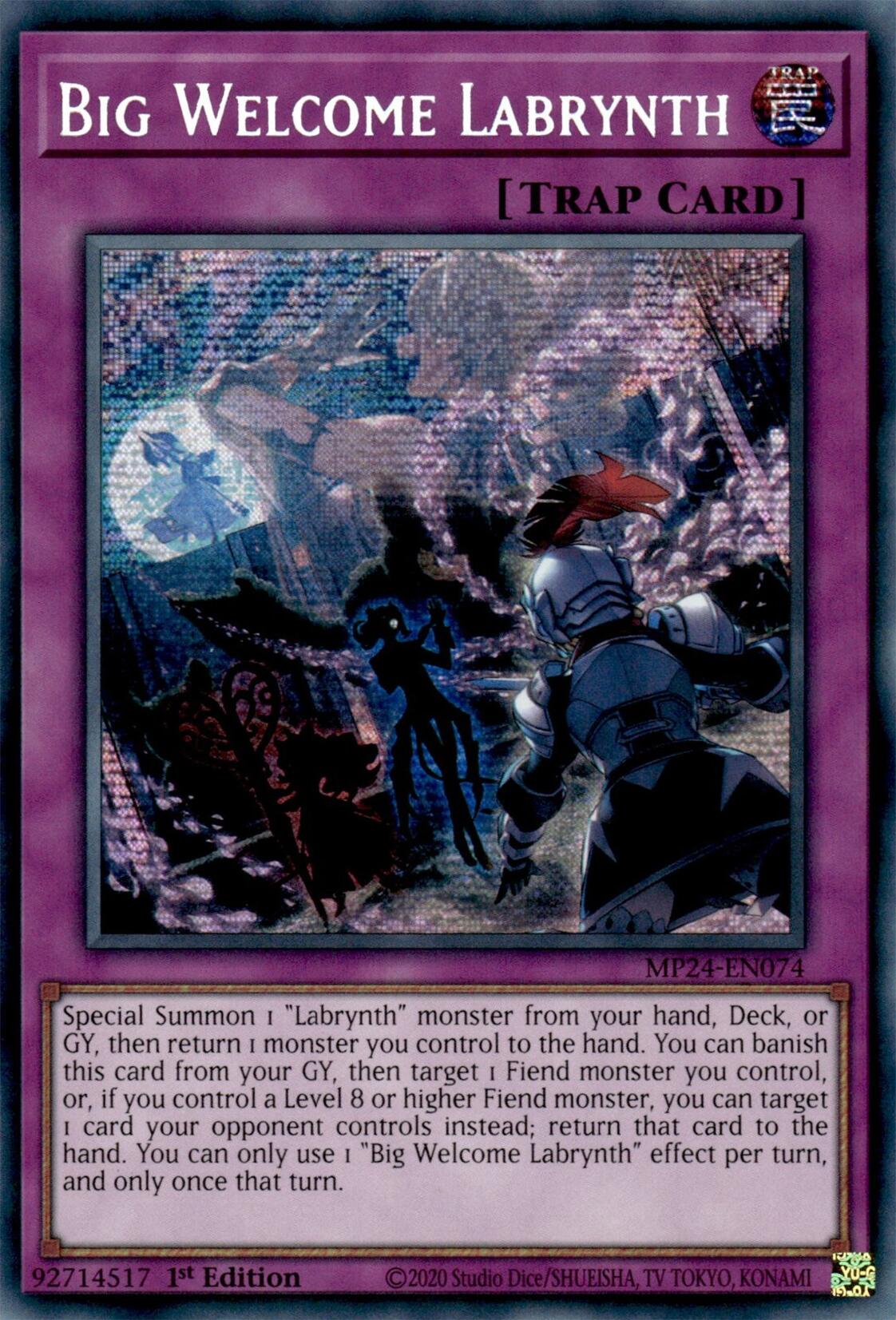 Big Welcome Labrynth [MP24-EN074] Prismatic Secret Rare | RetroPlay Games