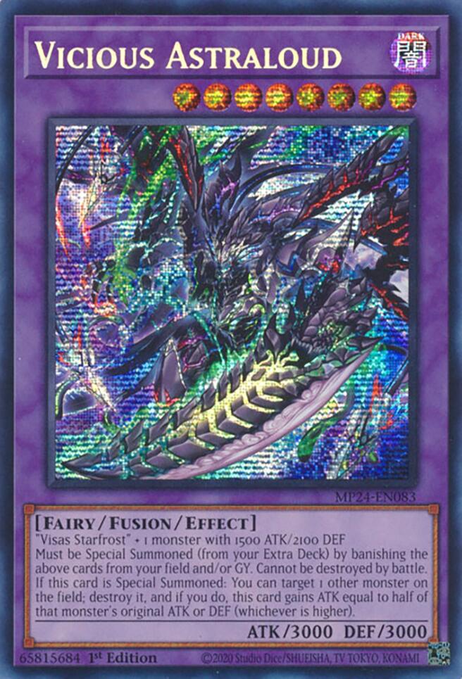 Vicious Astraloud [MP24-EN083] Prismatic Secret Rare | RetroPlay Games