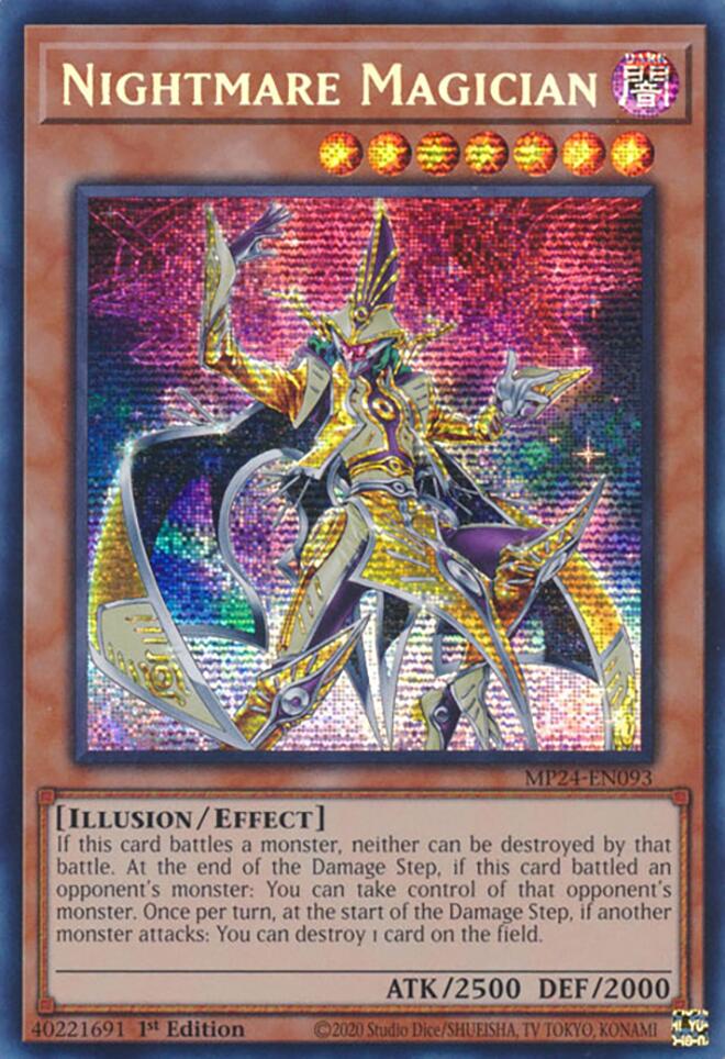 Nightmare Magician [MP24-EN093] Prismatic Secret Rare | RetroPlay Games