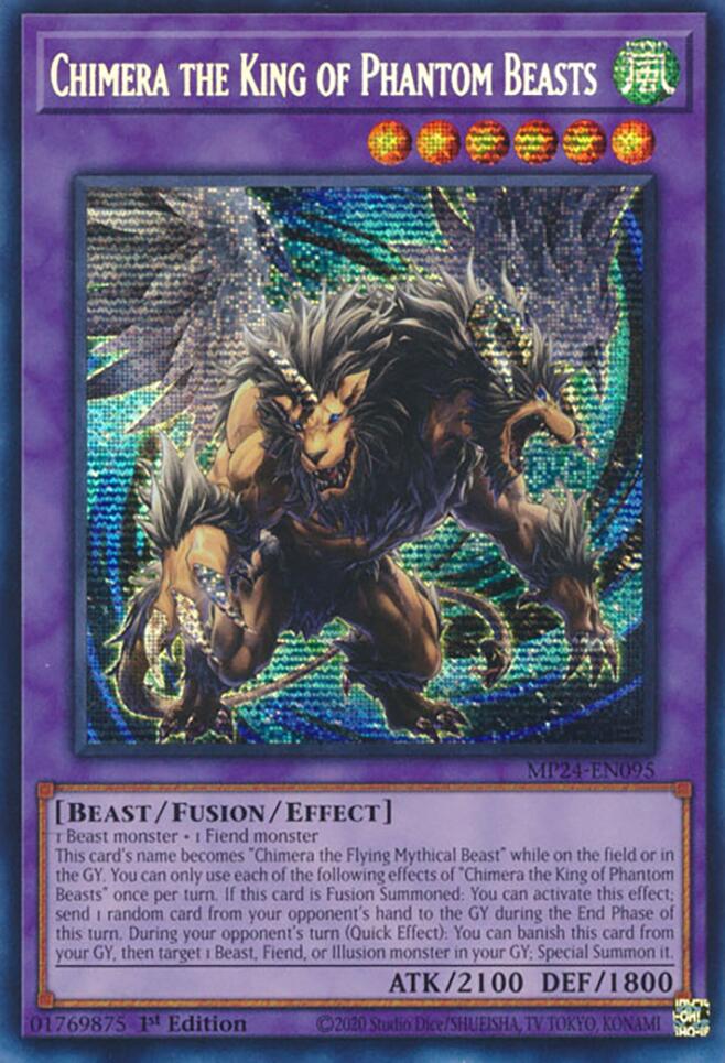 Chimera the King of Phantom Beasts [MP24-EN095] Prismatic Secret Rare | RetroPlay Games