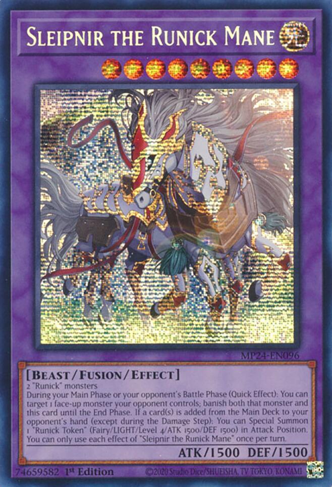 Sleipnir the Runick Mane [MP24-EN096] Prismatic Secret Rare | RetroPlay Games