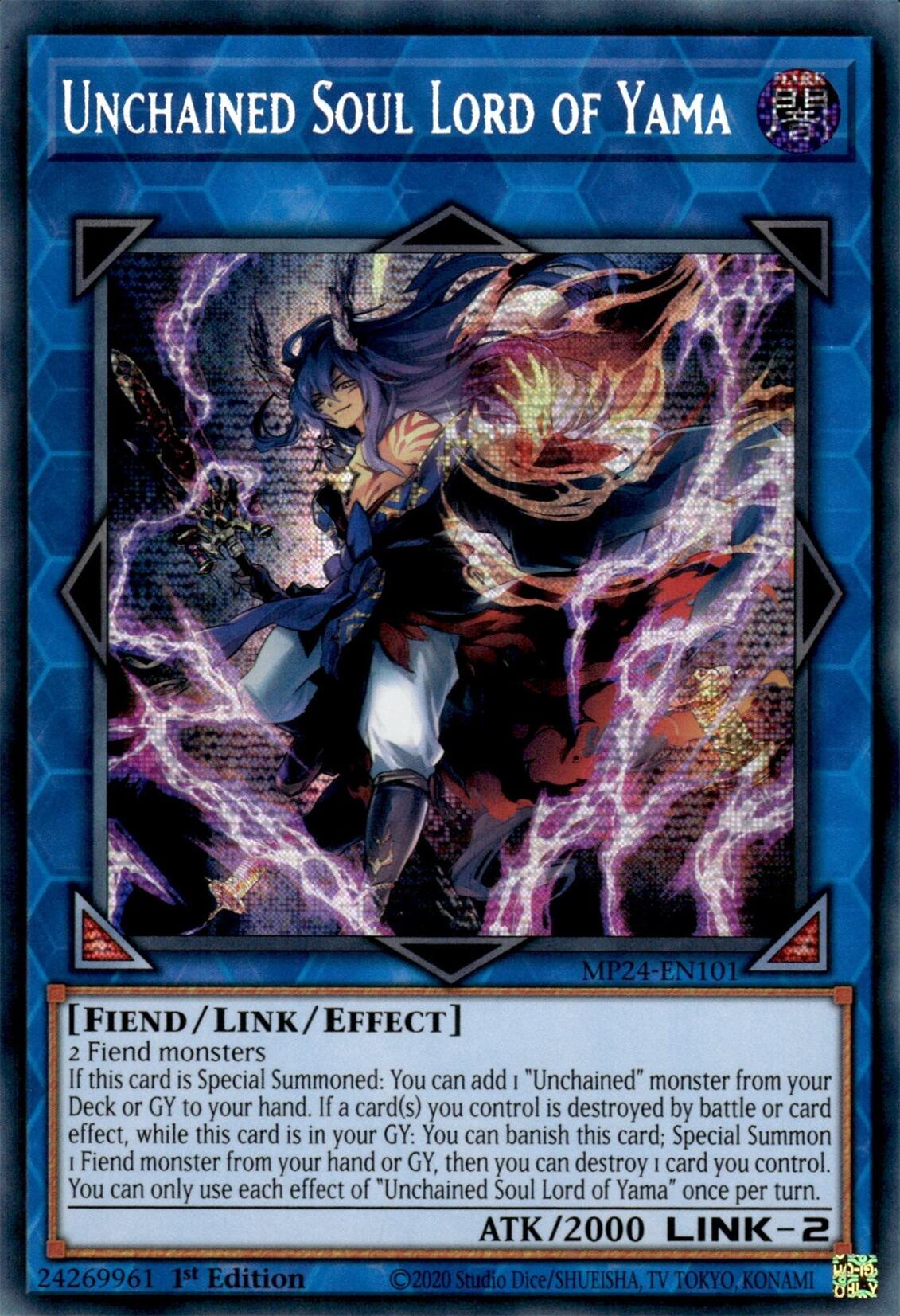 Unchained Soul Lord of Yama [MP24-EN101] Prismatic Secret Rare | RetroPlay Games