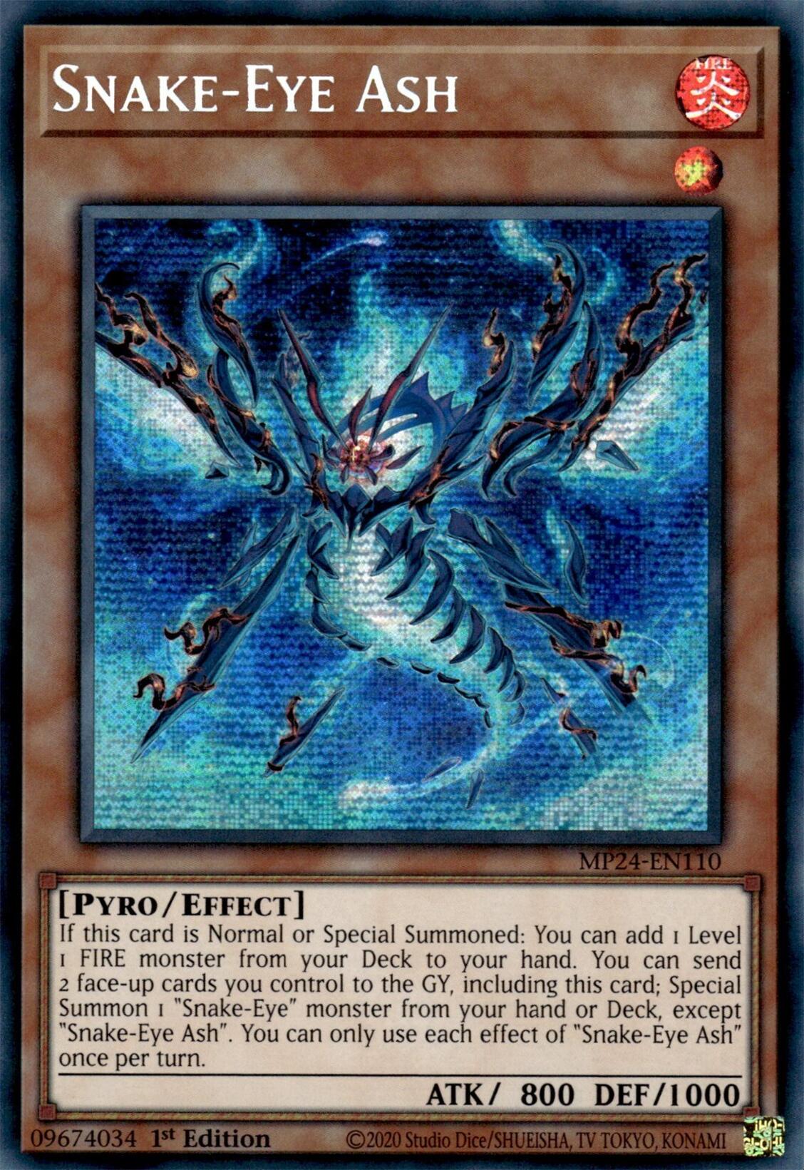 Snake-Eye Ash [MP24-EN110] Prismatic Secret Rare | RetroPlay Games