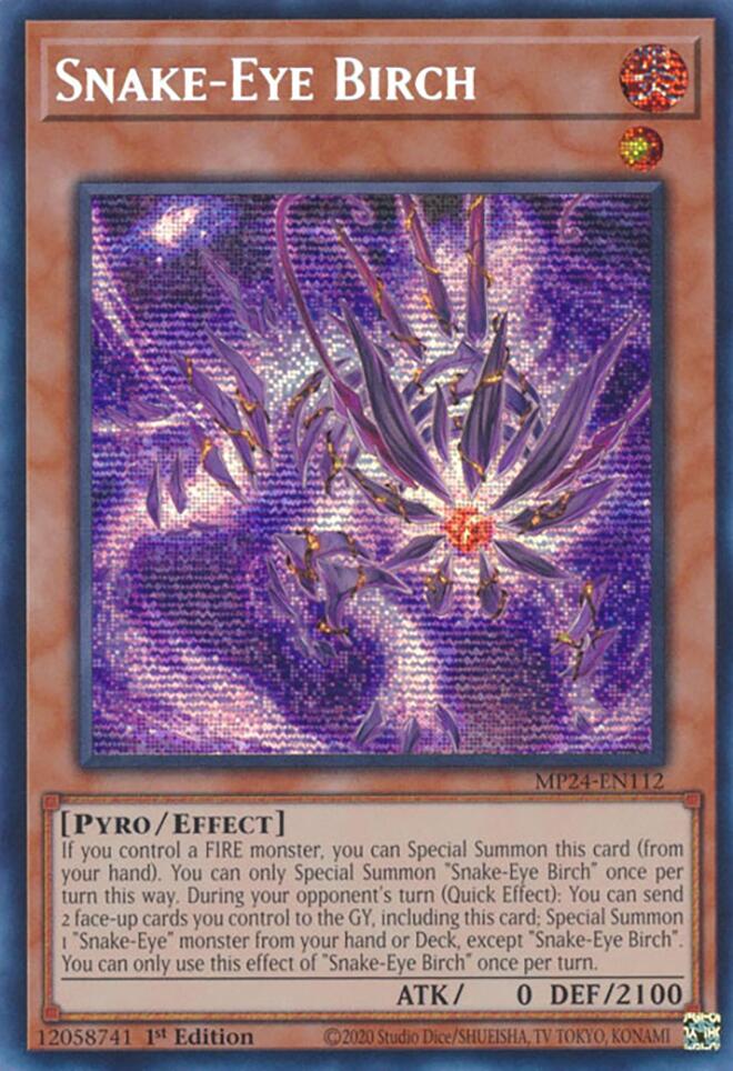 Snake-Eye Birch [MP24-EN112] Prismatic Secret Rare | RetroPlay Games