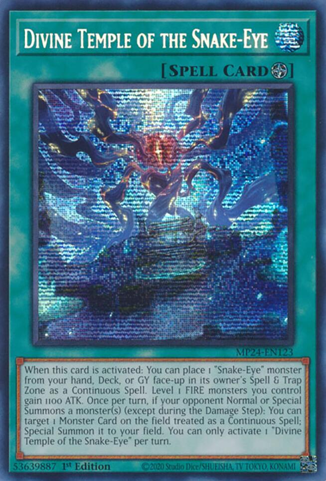 Divine Temple of the Snake-Eye [MP24-EN123] Prismatic Secret Rare | RetroPlay Games