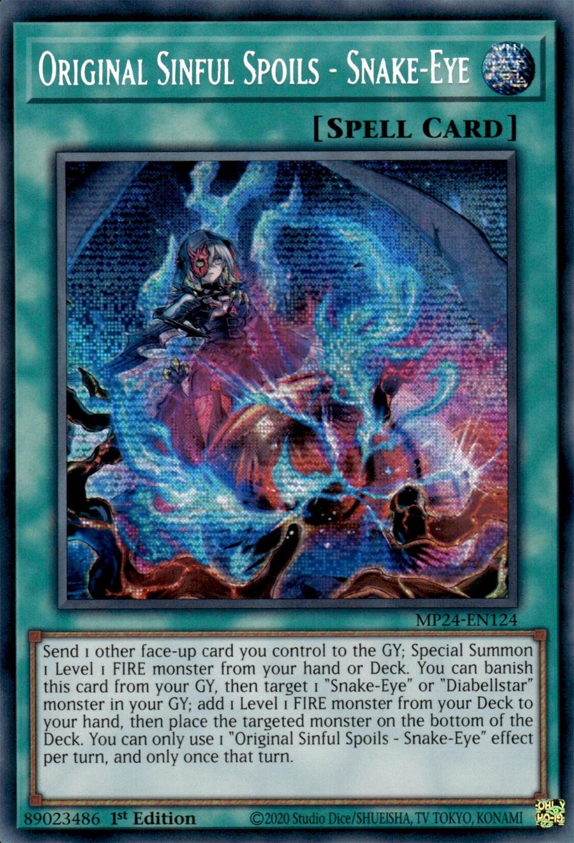 Original Sinful Spoils - Snake-Eye [MP24-EN124] Prismatic Secret Rare | RetroPlay Games