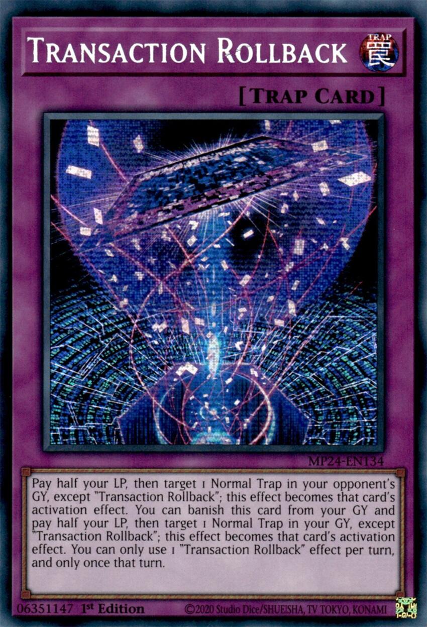 Transaction Rollback [MP24-EN134] Prismatic Secret Rare | RetroPlay Games